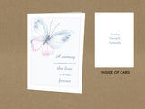 Sympathy Cards for loss of family and friends, memory lives in the heart forever