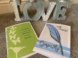 Sympathy Cards for loss of family and friends, a memory is a keepsake