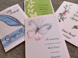 Sympathy Cards for loss of family and friends, with deepest sympathy, love to all