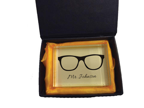 TG05 - Glasses Crystal Block with Presentation Gift Box