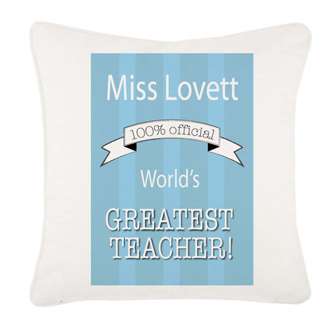 Greatest Teacher Cushion Cover