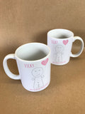 VA01 - Heart Man Valentine's Personalised Mug & White Gift Box