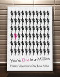 VA02 - You're One in a Million Valentine's Canvas Print Available in Women's and Men's