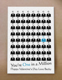 VA02 - You're One in a Million Valentine's Canvas Print Available in Women's and Men's
