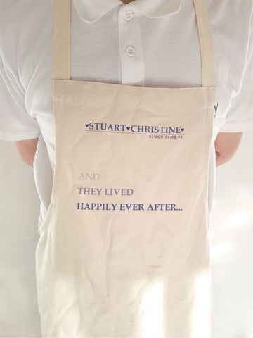 VA03 - They Lived Happily Ever After Personalised Cooking Apron