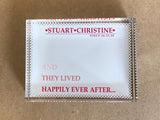 VA03 - They Lived Happily Ever After Personalised Crystal Block with Presentation Gift Box
