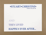 VA03 - They Lived Happily Ever After Personalised Print.