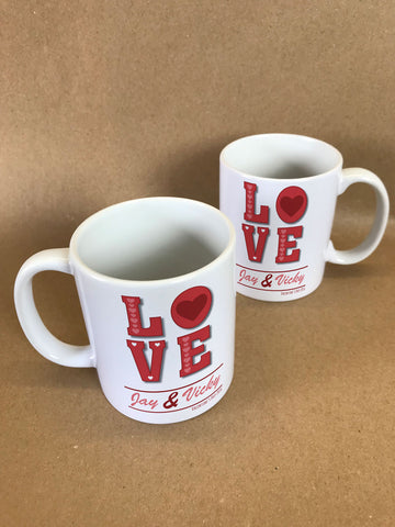  VA05 - Valentine's Love You Personalised Mug & White Gift Box