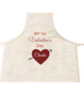VA07 - My First Valentine's Personalised Cooking Apron, available in Various Colours