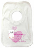 VA08 - Mummy Be My Valentine Personalised Baby Bib