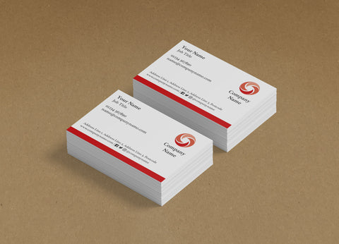 WBP03 - Colour Strip Branded Customisable Business Cards from £20.00+VAT