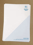 WBP04 - Triangular Accent Branded Customisable Letterheads from £25.00+VAT