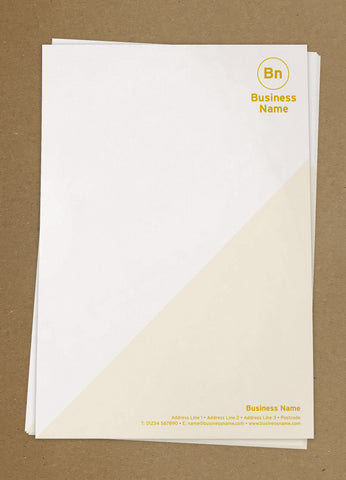 Triangular Letter Pad WBP04 - Triangular Accent Branded Customisable Letterheads from £25.00 ...