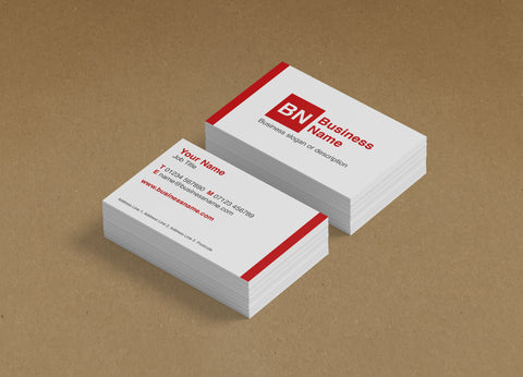 WBP05 - Vertical Accent Branded Customisable Business Cards from £20.00+VAT