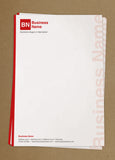 WBP05 - Vertical Accent Branded Customisable Letterheads from £25.00+VAT