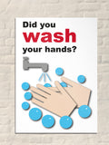 Wash Your Hands Safety Poster for Businesses and Schools