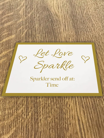 WD01 Happily Ever After Wedding, Let Love Sparkle send off sign available from Willow Printing & Design