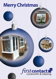 Christmas Baubles with photos for your business. 