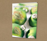 Christmas Cards for Business with Personalised Box of Baubles with Logo & Message
