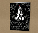 Christmas Cards for Business or Family with Personalised Message, Name or Logo