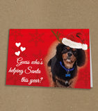 Christmas Cards for Family, Personalised with Photo of Your Dog or Any Pet