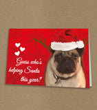 Christmas Cards for Family, Personalised with Photo of Your Dog or Any Pet