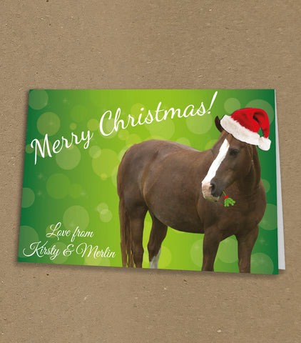 Christmas Cards for Family, Personalised with Photo of Your Dog or Any Pet