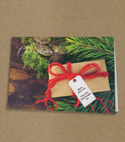 Christmas Cards for Business or Home, Tree and Present with Logo or Message