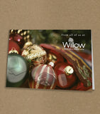 Christmas Cards for Business or Home with Photos within 3 Baubles and Logo & Message