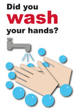 Wash Your Hands Safety Poster for Businesses and Schools