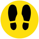 Branded or Unbranded Footprint Floor Safety Stickers
