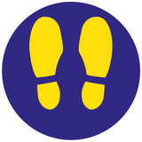 Branded or Unbranded Footprint Floor Safety Stickers