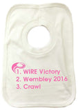 WW01 - Wire Victory (Warrington Wolves), Wembley (Any Venue or Year) Personalised Baby Vest
