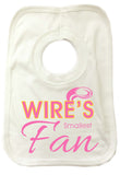 WW05 - Wire's Smallest Fan Personalised Baby Vest, examples Warrington Wolves