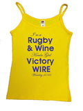 WW09 - Rugby & Wine Victory T-Shirt, example Warrington Wolves