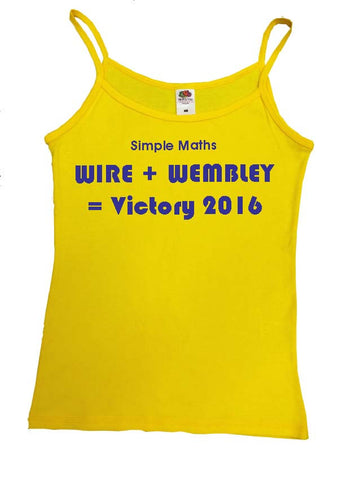 WW10 - Simple Maths = Wire Wembley 2016 Yellow Vest, example Warrington Wolves