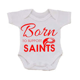 WWS04 - Born To Support Saints Baby Vest, example for St Helens RLFC - COYS