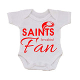 WWS05 - Saints' Smallest Fan Baby Bib, example for St Helens RLFC - COYS