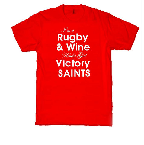 WWS09 - Rugby & Wine Victory T-Shirt, example for St Helens RLFC - COYS