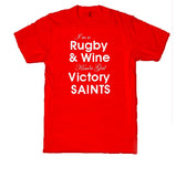 WWS09 - Rugby & Wine Kinda Girl Victory Saints, Yellow Vest, example for St Helens RLFC - COYS