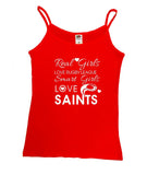 WWS14 -Real Girls Love Rugby League, Smart Girls Love Saints (St Helens RLFC) Hooded Top- COYS