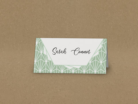 WD13 - Personalised Wedding Geometric Placecards