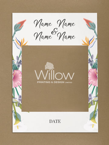 WD15 - Personalised Wedding Flowers Social Media Frame
