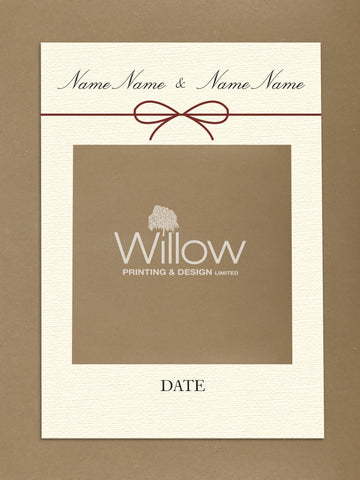 WD12 - Personalised Wedding Bow Social Media Frame
