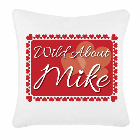 Wild About - Name Valentine's Personalised Cushion Cover