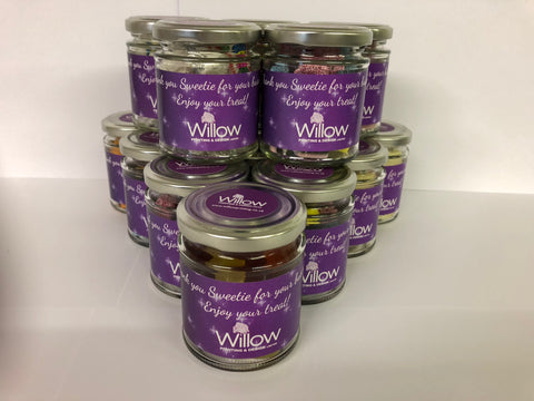 Promotional Branded Sweet Jars - 8oz with Company Details