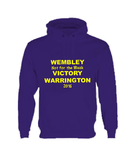 WW06 - Wembley Not for the Weak Warrington Hooded Top, example Warrington Wolves