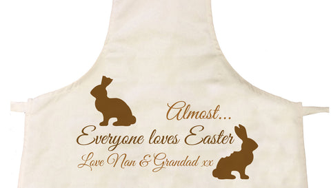 EA01 - Almost Everyone Loves Easter Bunny Personalised Apron