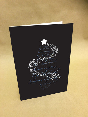 Christmas Cards for Business with Tree design from Company Name or Greeting