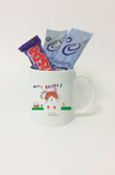 BB09 - Snowflake letters for Baby Personalised Christmas Mug & White Gift Box